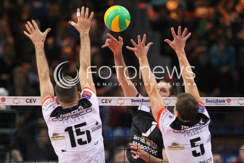  04.12.2014 RZESZOW POLAND <br />SIATKOWKA LIGA MISTRZOW MEN CEV VOLLEYBALL CHAMPIONS LEAGUE 2013 <br />MATCH ASSECO RESOVIA -  BERLIN RECYCLING VOLLEYS<br />N/Z SCOTT TOUZINSKY <br /> 
