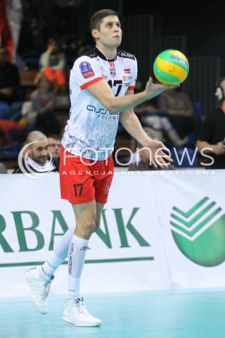  04.12.2014 RZESZOW POLAND <br />SIATKOWKA LIGA MISTRZOW MEN CEV VOLLEYBALL CHAMPIONS LEAGUE 2013 <br />MATCH ASSECO RESOVIA -  BERLIN RECYCLING VOLLEYS<br />N/Z NIKOLAY PENCZEV ( PENCHEV ) SYLWETKA <br /> 