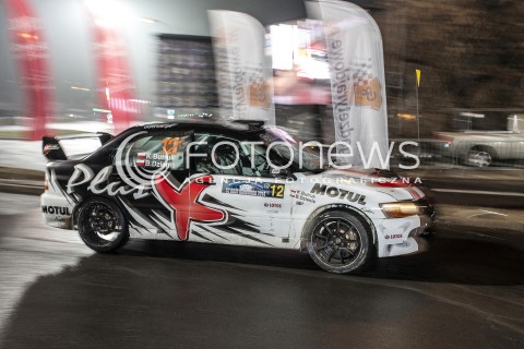  06.12.2014 WARSZAWA <br />52 RAJD BARBORKI <br />N/Z BARBORKA ODCINEK KAROWA KAMIL BUTRUK BARTOSZ DZIENIS MITSUBISHI LANCER <br /> 