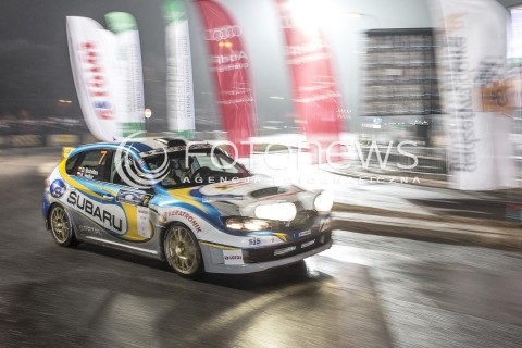  06.12.2014 WARSZAWA <br />52 RAJD BARBORKI <br />N/Z BARBORKA ODCINEK KAROWA DOMINYKAS BUTVILAS KAMIL HELLER SUBARU IMPREZA STI<br /> 