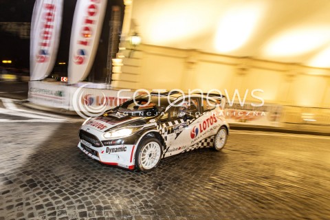  06.12.2014 WARSZAWA <br />52 RAJD BARBORKI <br />N/Z BARBORKA PODIUM KAROWA KAJETAN KAJETANOWICZ JAROSLAW BARAN FORD FIESTA R5<br /> 