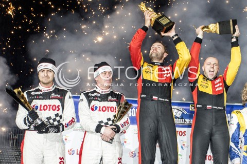  06.12.2014 WARSZAWA <br />52 RAJD BARBORKI <br />N/Z BARBORKA PODIUM KAROWA TOMASZ KUCHAR DANIEL DYMURSKI KAJETAN KAJETANOWICZ JAROSLAW BARAN DOMINYKAS BUTVILAS <br /> 