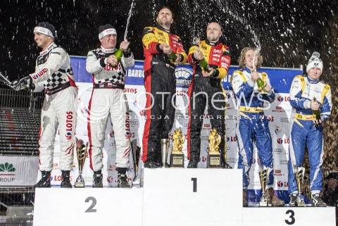  06.12.2014 WARSZAWA <br />52 RAJD BARBORKI <br />N/Z BARBORKA PODIUM KAROWA TOMASZ KUCHAR DANIEL DYMURSKI KAJETAN KAJETANOWICZ JAROSLAW BARAN DOMINYKAS BUTVILAS KAMIL HELLER <br /> 