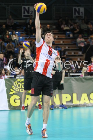  07.12.2014 RZESZOW <br />SIATKOWKA PLUS LIGA 2014/2015 MEN VOLLEYBALL POLAND POLISH PLUSLIGA LEAGUE SEASON 2014/2015 <br />MECZ ASSECO RESOVIA RZESZOW - CUPRUM LUBIN<br />N/Z  JOCHEN SCHOPS SYLWETKA <br /> 