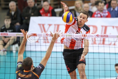  07.12.2014 RZESZOW <br />SIATKOWKA PLUS LIGA 2014/2015 MEN VOLLEYBALL POLAND POLISH PLUSLIGA LEAGUE SEASON 2014/2015 <br />MECZ ASSECO RESOVIA RZESZOW - CUPRUM LUBIN<br />N/Z  RUSSELL HOLMES<br /> 