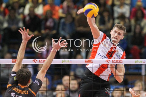  07.12.2014 RZESZOW <br />SIATKOWKA PLUS LIGA 2014/2015 MEN VOLLEYBALL POLAND POLISH PLUSLIGA LEAGUE SEASON 2014/2015 <br />MECZ ASSECO RESOVIA RZESZOW - CUPRUM LUBIN<br />N/Z  PIOTR NOWAKOWSKI <br /> 