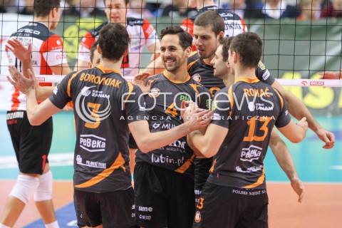  07.12.2014 RZESZOW <br />SIATKOWKA PLUS LIGA 2014/2015 MEN VOLLEYBALL POLAND POLISH PLUSLIGA LEAGUE SEASON 2014/2015 <br />MECZ ASSECO RESOVIA RZESZOW - CUPRUM LUBIN<br />N/Z  JEROEN TROMMEL RADOSC EMOCJE <br /> 