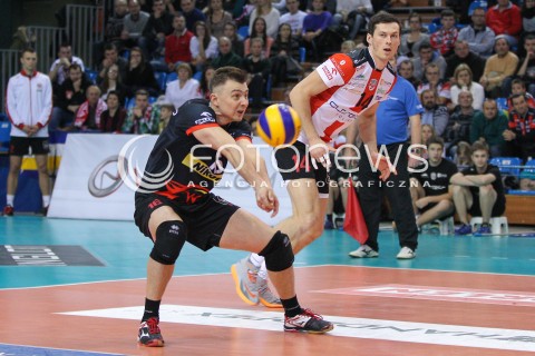  07.12.2014 RZESZOW <br />SIATKOWKA PLUS LIGA 2014/2015 MEN VOLLEYBALL POLAND POLISH PLUSLIGA LEAGUE SEASON 2014/2015 <br />MECZ ASSECO RESOVIA RZESZOW - CUPRUM LUBIN<br />N/Z  KRZYSZTOF IGNACZAK RAFAL BUSZEK <br /> 