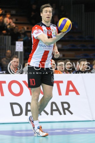  07.12.2014 RZESZOW <br />SIATKOWKA PLUS LIGA 2014/2015 MEN VOLLEYBALL POLAND POLISH PLUSLIGA LEAGUE SEASON 2014/2015 <br />MECZ ASSECO RESOVIA RZESZOW - CUPRUM LUBIN<br />N/Z  JOCHEN SCHOPS SYLWETKA <br /> 