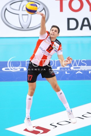  07.12.2014 RZESZOW <br />SIATKOWKA PLUS LIGA 2014/2015 MEN VOLLEYBALL POLAND POLISH PLUSLIGA LEAGUE SEASON 2014/2015 <br />MECZ ASSECO RESOVIA RZESZOW - CUPRUM LUBIN<br />N/Z  NIKOLAY PENCZEV ( PENCHEV ) SYLWETKA <br /> 