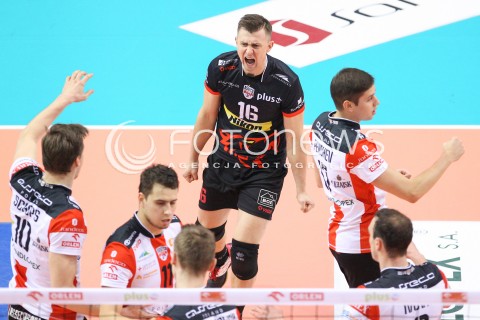  07.12.2014 RZESZOW <br />SIATKOWKA PLUS LIGA 2014/2015 MEN VOLLEYBALL POLAND POLISH PLUSLIGA LEAGUE SEASON 2014/2015 <br />MECZ ASSECO RESOVIA RZESZOW - CUPRUM LUBIN<br />N/Z  KRZYSZTOF IGNACZAK RADOSC EMOCJE <br /> 