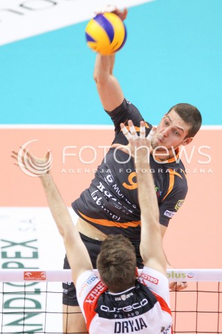  07.12.2014 RZESZOW <br />SIATKOWKA PLUS LIGA 2014/2015 MEN VOLLEYBALL POLAND POLISH PLUSLIGA LEAGUE SEASON 2014/2015 <br />MECZ ASSECO RESOVIA RZESZOW - CUPRUM LUBIN<br />N/Z  DMYTRO PASHYTSKYY <br /> 