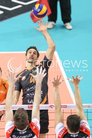  07.12.2014 RZESZOW <br />SIATKOWKA PLUS LIGA 2014/2015 MEN VOLLEYBALL POLAND POLISH PLUSLIGA LEAGUE SEASON 2014/2015 <br />MECZ ASSECO RESOVIA RZESZOW - CUPRUM LUBIN<br />N/Z  JEROEN TROMMEL <br /> 