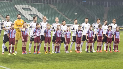  11.12.2014 WARSZAWA PILKA NOZNA<br />SEZON 2014/2015 FOOTBALL POLISH <br />MECZ LEGIA WARSZAWA - TRABZONSPOR NA STADIONIE PEPSI ARENA<br />N/Z DRUZYNA ZAWODNICY LEGIA WARSZAWA<br /> 