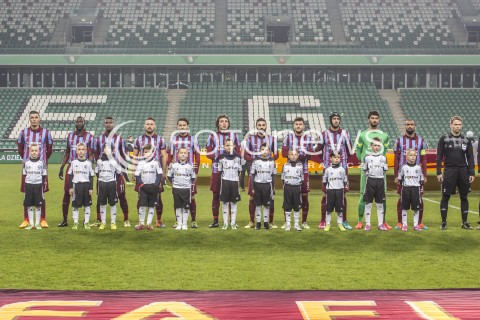  11.12.2014 WARSZAWA PILKA NOZNA<br />SEZON 2014/2015 FOOTBALL POLISH <br />MECZ LEGIA WARSZAWA - TRABZONSPOR NA STADIONIE PEPSI ARENA<br />N/Z ZAWODNICY DRUZYNA TRABZONSPOR<br /> 