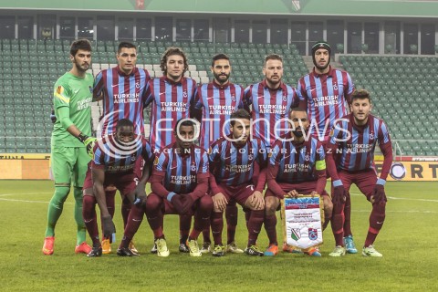  11.12.2014 WARSZAWA PILKA NOZNA<br />SEZON 2014/2015 FOOTBALL POLISH <br />MECZ LEGIA WARSZAWA - TRABZONSPOR NA STADIONIE PEPSI ARENA<br />N/Z ZAWODNICY DRUZYNA TRABZONSPOR<br /> 