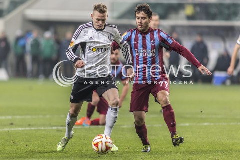  11.12.2014 WARSZAWA PILKA NOZNA<br />SEZON 2014/2015 FOOTBALL POLISH <br />MECZ LEGIA WARSZAWA - TRABZONSPOR NA STADIONIE PEPSI ARENA<br />N/Z ONDREJ DUDA MUSA NIZAM<br /> 