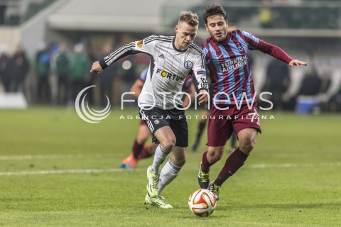  11.12.2014 WARSZAWA PILKA NOZNA<br />SEZON 2014/2015 FOOTBALL POLISH <br />MECZ LEGIA WARSZAWA - TRABZONSPOR NA STADIONIE PEPSI ARENA<br />N/Z ONDREJ DUDA MUSA NIZAM<br /> 