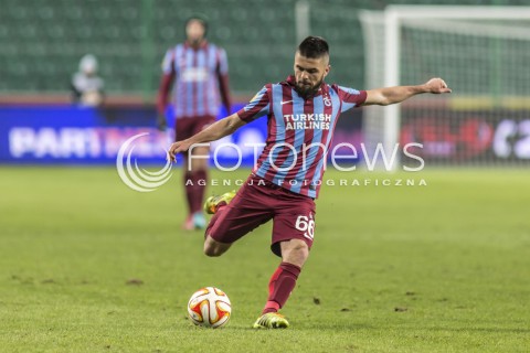  11.12.2014 WARSZAWA PILKA NOZNA<br />SEZON 2014/2015 FOOTBALL POLISH <br />MECZ LEGIA WARSZAWA - TRABZONSPOR NA STADIONIE PEPSI ARENA<br />N/Z FATIH ATIK SYLWETKA<br /> 