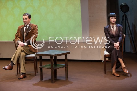  11.12.2014 WARSZAWA TEATR 6 PIETRO<br />PROBA MEDIALNA POLITYKA<br />N/Z RAFAL KROLIKOWSKI MALGORZATA SOCHA<br /> 