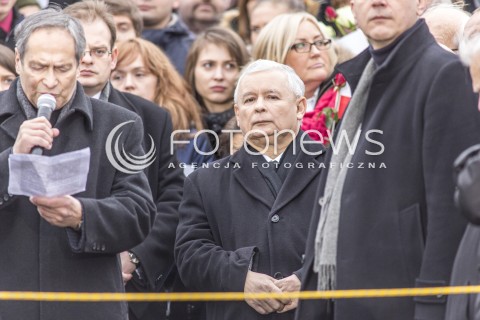  13.12.2014 WARSZAWA POLAND<br />MARSZ W OBRONIE DEMOKRACJI I WOLNOSCI MEDIOW <br />Z UDZIALEM PREZESA PIS JAROSLAWA KACZYNSKIEGO<br />N/Z JAROSLAW KACZYNSKI<br /> 