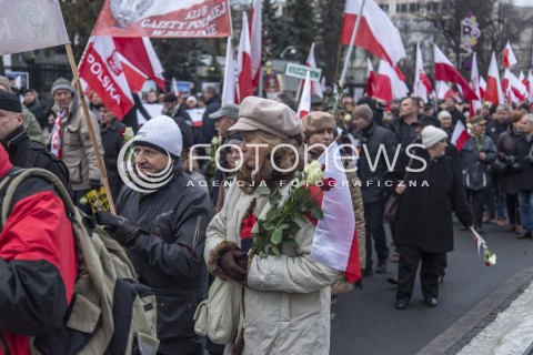  13.12.2014 WARSZAWA POLAND<br />MARSZ W OBRONIE DEMOKRACJI I WOLNOSCI MEDIOW <br />Z UDZIALEM PREZESA PIS JAROSLAWA KACZYNSKIEGO<br />N/Z UCZESTNICY<br /> 