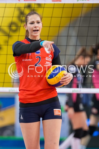  14.12.2014 LODZ SIATKOWKA ORLEN LIGA SEZON 2014/2015 VOLLEYBALL POLISH SEASON BEEF MASTER BUDOWLANI LODZ - BKS ALUPROF BIELSKO-BIALA N/Z SYLWETKA GABIELA POLANSKA  