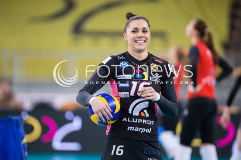  14.12.2014 LODZ SIATKOWKA ORLEN LIGA SEZON 2014/2015 VOLLEYBALL POLISH SEASON BEEF MASTER BUDOWLANI LODZ - BKS ALUPROF BIELSKO-BIALA N/Z SYLWETKA ALEKSANDRA SIKORSKA  