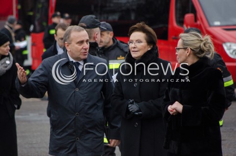 Udział Premier Ewy Kopacz w odprawie transportu humanitarnego dla Ukrainy