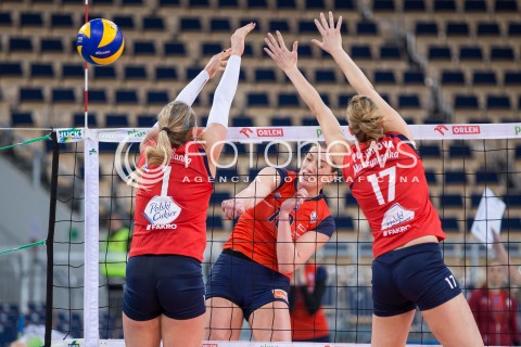  21.12.2014 LODZ SIATKOWKA ORLEN LIGA SEZON 2014/2015 VOLLEYBALL POLISH SEASON BEEF MASTER BUDOWLANI LODZ - POLSKI CUKIER MUSZYNIANKA N/Z ATAK SANJA POPOVIC  