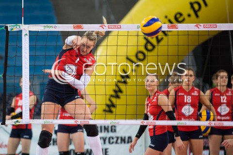  21.12.2014 LODZ SIATKOWKA ORLEN LIGA SEZON 2014/2015 VOLLEYBALL POLISH SEASON BEEF MASTER BUDOWLANI LODZ - POLSKI CUKIER MUSZYNIANKA N/Z KATIE CARTER  