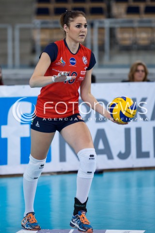  21.12.2014 LODZ SIATKOWKA ORLEN LIGA SEZON 2014/2015 VOLLEYBALL POLISH SEASON BEEF MASTER BUDOWLANI LODZ - POLSKI CUKIER MUSZYNIANKA N/Z SYLWETKA ALEKSANDRA SIKORSKA  