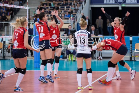  21.12.2014 LODZ SIATKOWKA ORLEN LIGA SEZON 2014/2015 VOLLEYBALL POLISH SEASON BEEF MASTER BUDOWLANI LODZ - POLSKI CUKIER MUSZYNIANKA N/Z DRUZYNA EMOCJE RADOSC WYGRANA  