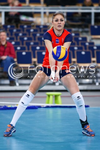  28.12.2014 LODZ SIATKOWKA ORLEN LIGA SEZON 2014/2015 VOLLEYBALL POLISH SEASON BEEF MASTER BUDOWLANI LODZ - DEVELOPERS SKYRES RZESZOW N/Z SYLWETKA ALEKSANDRA SIKORSKA  