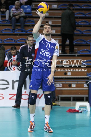  04.01.2015 RZESZOW <br />SIATKOWKA PLUS LIGA 2014/2015 MEN VOLLEYBALL POLAND POLISH PLUSLIGA LEAGUE SEASON 2014/2015 <br />MECZ ASSECO RESOVIA RZESZOW - ZAKSA KEDZIERZYN KOZLE<br />N/Z DICK KOOY SYLWETKA <br /> 
