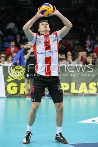  04.01.2015 RZESZOW <br />SIATKOWKA PLUS LIGA 2014/2015 MEN VOLLEYBALL POLAND POLISH PLUSLIGA LEAGUE SEASON 2014/2015 <br />MECZ ASSECO RESOVIA RZESZOW - ZAKSA KEDZIERZYN KOZLE<br />N/Z LUKAS TICHACEK SYLWETKA <br /> 