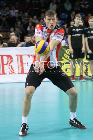  04.01.2015 RZESZOW <br />SIATKOWKA PLUS LIGA 2014/2015 MEN VOLLEYBALL POLAND POLISH PLUSLIGA LEAGUE SEASON 2014/2015 <br />MECZ ASSECO RESOVIA RZESZOW - ZAKSA KEDZIERZYN KOZLE<br />N/Z LUKAS TICHACEK SYLWETKA <br /> 