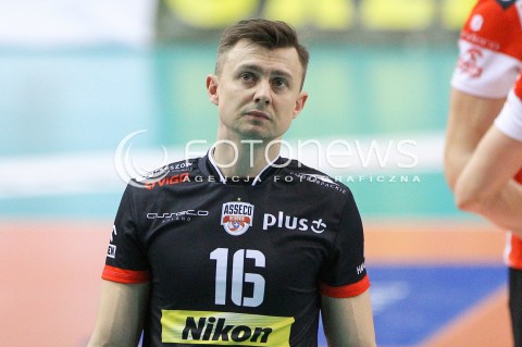  04.01.2015 RZESZOW <br />SIATKOWKA PLUS LIGA 2014/2015 MEN VOLLEYBALL POLAND POLISH PLUSLIGA LEAGUE SEASON 2014/2015 <br />MECZ ASSECO RESOVIA RZESZOW - ZAKSA KEDZIERZYN KOZLE<br />N/Z KRZYSZTOF IGNACZAK SYLWETKA <br /> 