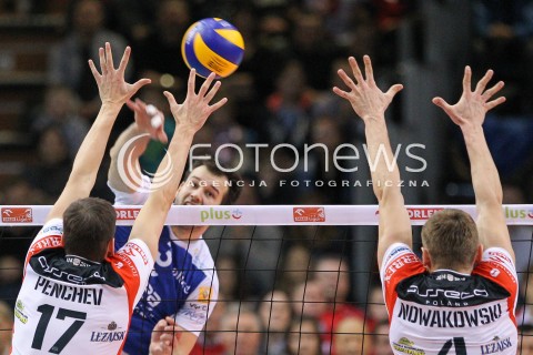  04.01.2015 RZESZOW <br />SIATKOWKA PLUS LIGA 2014/2015 MEN VOLLEYBALL POLAND POLISH PLUSLIGA LEAGUE SEASON 2014/2015 <br />MECZ ASSECO RESOVIA RZESZOW - ZAKSA KEDZIERZYN KOZLE<br />N/Z DOMINIK WITCZAK <br /> 