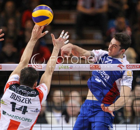  04.01.2015 RZESZOW <br />SIATKOWKA PLUS LIGA 2014/2015 MEN VOLLEYBALL POLAND POLISH PLUSLIGA LEAGUE SEASON 2014/2015 <br />MECZ ASSECO RESOVIA RZESZOW - ZAKSA KEDZIERZYN KOZLE<br />N/Z LUCAS LOH <br /> 
