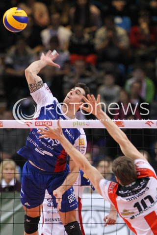  04.01.2015 RZESZOW <br />SIATKOWKA PLUS LIGA 2014/2015 MEN VOLLEYBALL POLAND POLISH PLUSLIGA LEAGUE SEASON 2014/2015 <br />MECZ ASSECO RESOVIA RZESZOW - ZAKSA KEDZIERZYN KOZLE<br />N/Z LUCAS LOH <br /> 