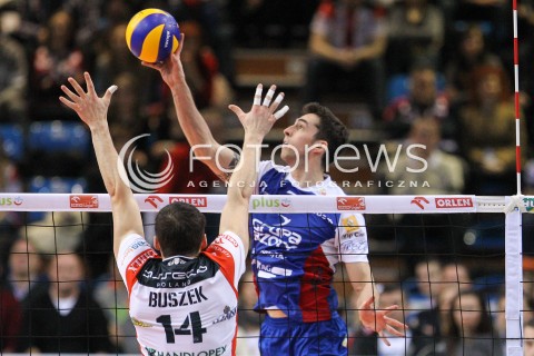  04.01.2015 RZESZOW <br />SIATKOWKA PLUS LIGA 2014/2015 MEN VOLLEYBALL POLAND POLISH PLUSLIGA LEAGUE SEASON 2014/2015 <br />MECZ ASSECO RESOVIA RZESZOW - ZAKSA KEDZIERZYN KOZLE<br />N/Z LUCAS LOH <br /> 