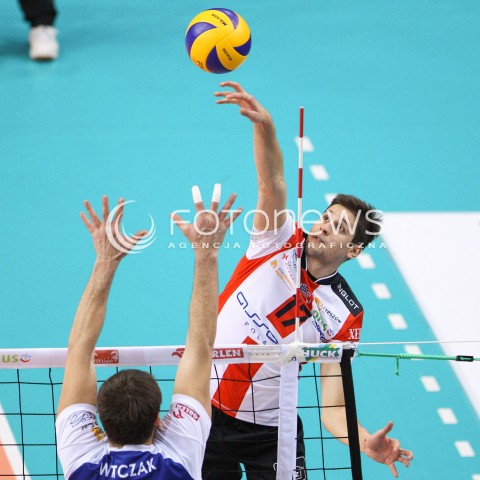  04.01.2015 RZESZOW <br />SIATKOWKA PLUS LIGA 2014/2015 MEN VOLLEYBALL POLAND POLISH PLUSLIGA LEAGUE SEASON 2014/2015 <br />MECZ ASSECO RESOVIA RZESZOW - ZAKSA KEDZIERZYN KOZLE<br />N/Z NIKOLAY PENCZEV ( PENCHEV ) <br /> 