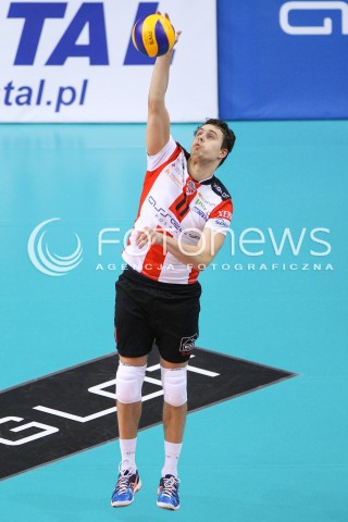  04.01.2015 RZESZOW <br />SIATKOWKA PLUS LIGA 2014/2015 MEN VOLLEYBALL POLAND POLISH PLUSLIGA LEAGUE SEASON 2014/2015 <br />MECZ ASSECO RESOVIA RZESZOW - ZAKSA KEDZIERZYN KOZLE<br />N/Z FABIAN DRZYZGA SYLWETKA <br /> 