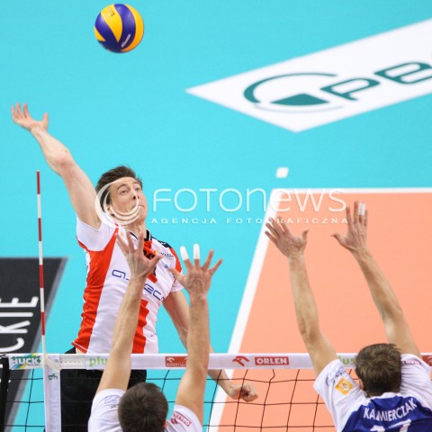  04.01.2015 RZESZOW <br />SIATKOWKA PLUS LIGA 2014/2015 MEN VOLLEYBALL POLAND POLISH PLUSLIGA LEAGUE SEASON 2014/2015 <br />MECZ ASSECO RESOVIA RZESZOW - ZAKSA KEDZIERZYN KOZLE<br />N/Z JOCHEN SCHOPS <br /> 