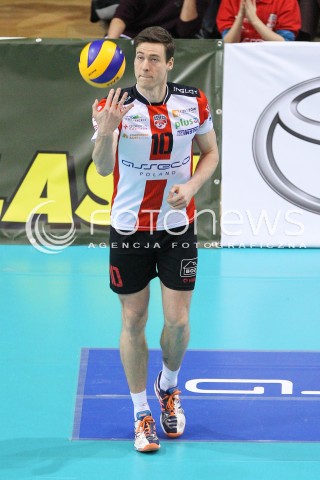  04.01.2015 RZESZOW <br />SIATKOWKA PLUS LIGA 2014/2015 MEN VOLLEYBALL POLAND POLISH PLUSLIGA LEAGUE SEASON 2014/2015 <br />MECZ ASSECO RESOVIA RZESZOW - ZAKSA KEDZIERZYN KOZLE<br />N/Z JOCHEN SCHOPS SYLWETKA <br /> 