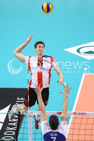  04.01.2015 RZESZOW <br />SIATKOWKA PLUS LIGA 2014/2015 MEN VOLLEYBALL POLAND POLISH PLUSLIGA LEAGUE SEASON 2014/2015 <br />MECZ ASSECO RESOVIA RZESZOW - ZAKSA KEDZIERZYN KOZLE<br />N/Z JOCHEN SCHOPS <br /> 