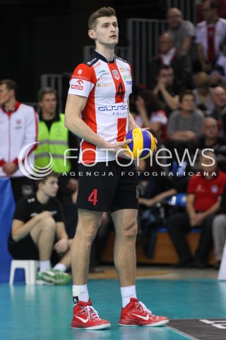  04.01.2015 RZESZOW <br />SIATKOWKA PLUS LIGA 2014/2015 MEN VOLLEYBALL POLAND POLISH PLUSLIGA LEAGUE SEASON 2014/2015 <br />MECZ ASSECO RESOVIA RZESZOW - ZAKSA KEDZIERZYN KOZLE<br />N/Z PIOTR NOWAKOWSKI SYLWETKA <br /> 