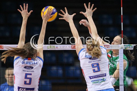  05.01.2015 RZESZOW<br />SIATKOWKA ORLEN LIGA 2014/2015 WOMEN VOLLEYBALL POLAND POLISH ORLENLIGA LEAGUE SEASON 2014/2015<br />MECZ DEVELOPRES SKYRES RZESZOW - IMPEL WROCLAW<br />N/Z KATARZYNA MROCZKOWSKA <br /> 