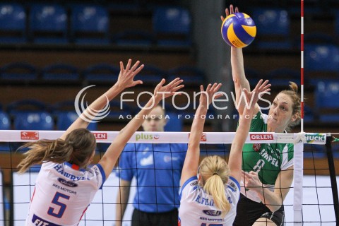  05.01.2015 RZESZOW<br />SIATKOWKA ORLEN LIGA 2014/2015 WOMEN VOLLEYBALL POLAND POLISH ORLENLIGA LEAGUE SEASON 2014/2015<br />MECZ DEVELOPRES SKYRES RZESZOW - IMPEL WROCLAW<br />N/Z HANA CUTURA <br /> 